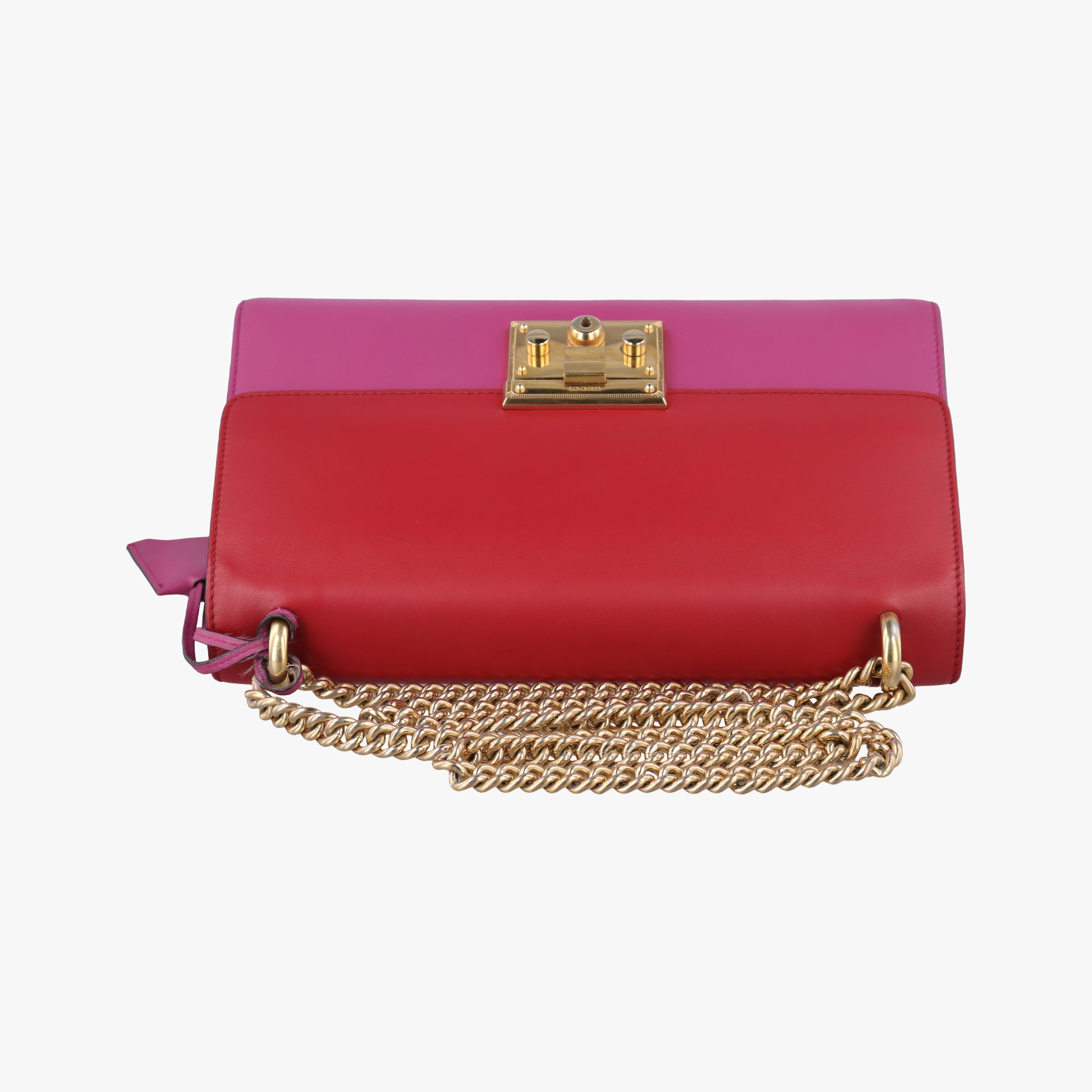 Vintage Gucci Padlock Rose×red Leather 409486 shoulderbag | stylenewstar