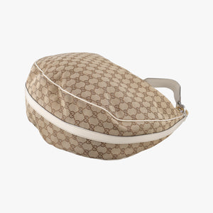 Pre-owned Gucci GG Twins Hobo WhitexBeide canvas 232945 shoulderbag | stylenewstar