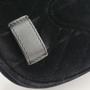 Vintage Gucci GG Marmont Black velour 476434 bum bag/waist bag | stylenewstar