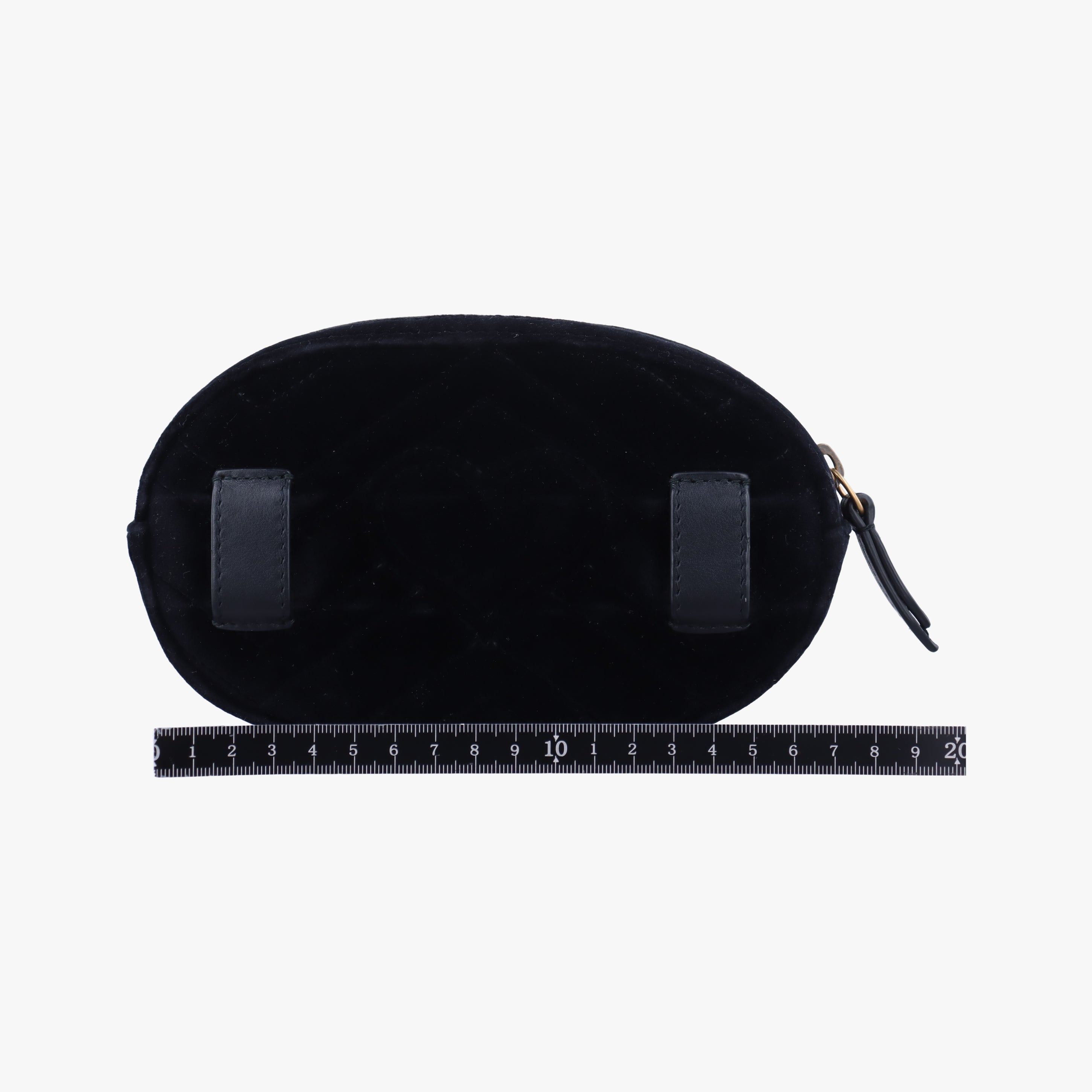 Vintage Gucci GG Marmont Black velour 476434 bum bag/waist bag | stylenewstar