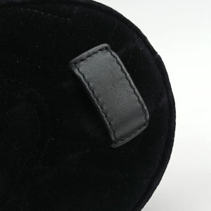 Vintage Gucci GG Marmont Black velour 476434 bum bag/waist bag | stylenewstar