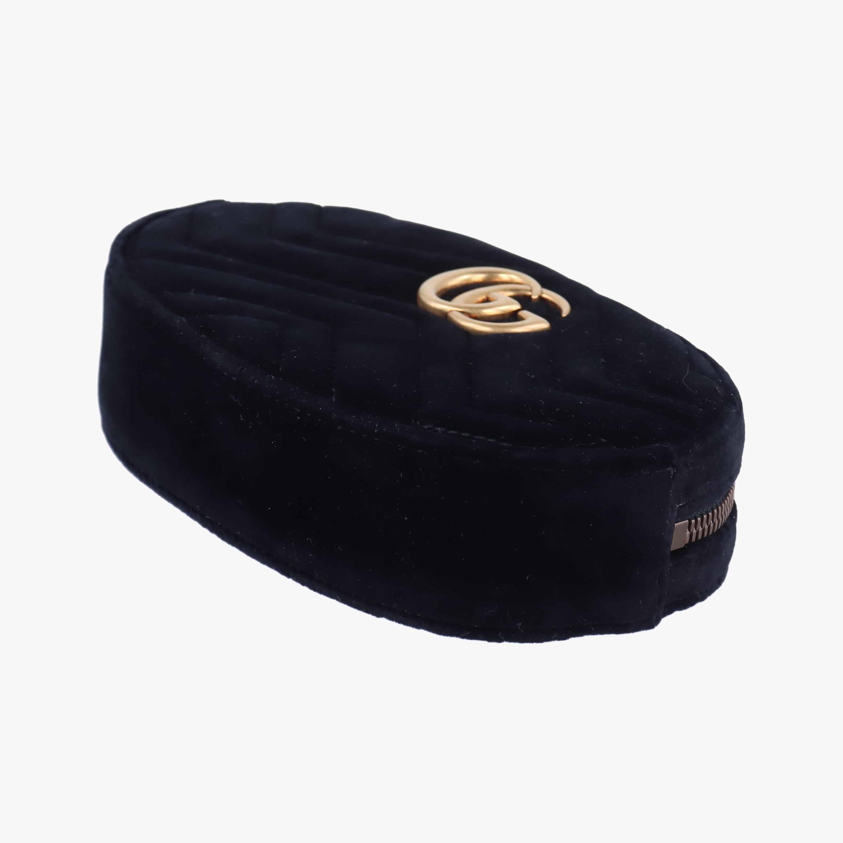 Vintage Gucci GG Marmont Black velour 476434 bum bag/waist bag | stylenewstar