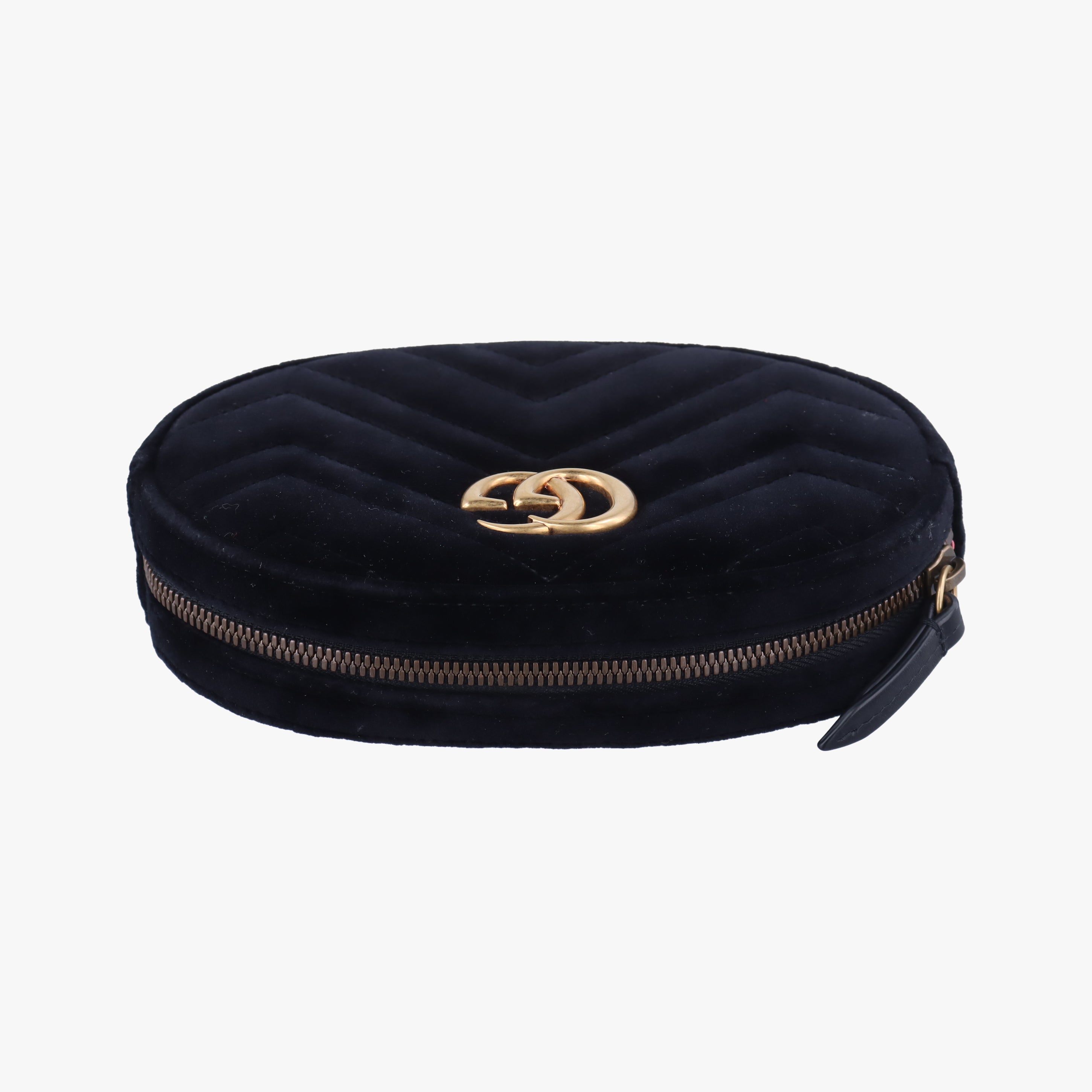 Vintage Gucci GG Marmont Black velour 476434 bum bag/waist bag | stylenewstar
