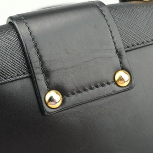 Pre-owned Prada Animalier Cahier Lions Head Black Leather 1BD089 shoulderbag | stylenewstar