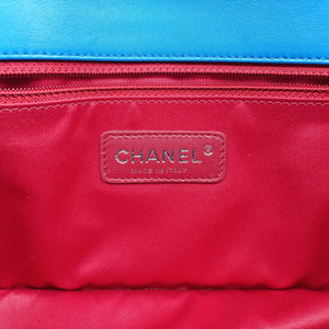Pre-owned Chanel Lipstick Blue Enamel A66936 shoulderbag | stylenewstar
