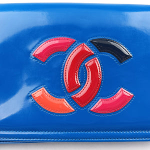 Pre-owned Chanel Lipstick Blue Enamel A66936 shoulderbag | stylenewstar