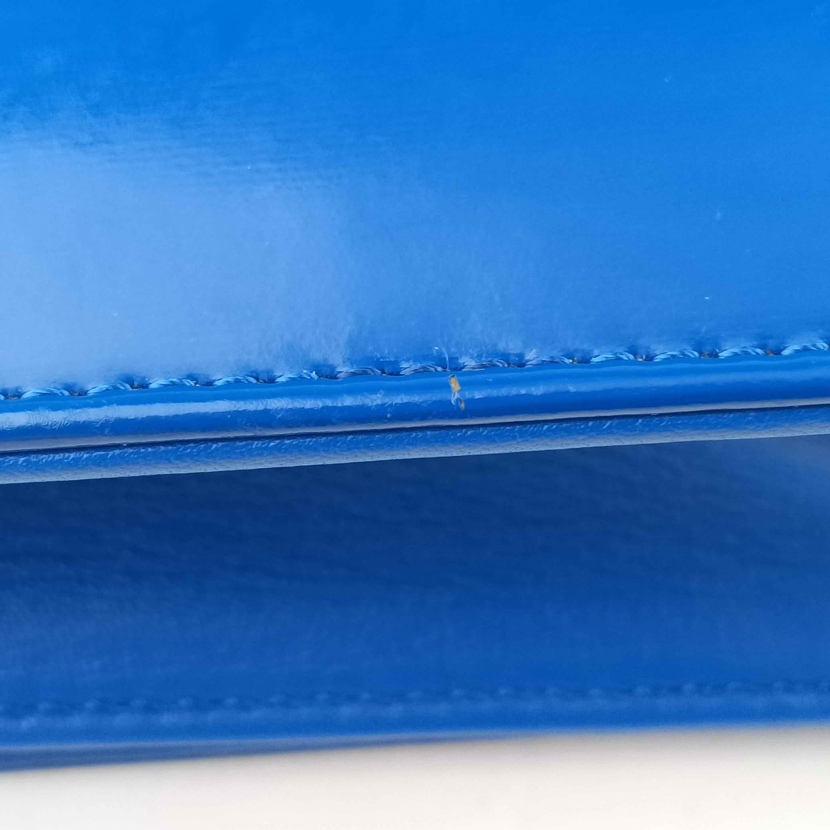 Pre-owned Chanel Lipstick Blue Enamel A66936 shoulderbag | stylenewstar