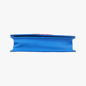 Pre-owned Chanel Lipstick Blue Enamel A66936 shoulderbag | stylenewstar