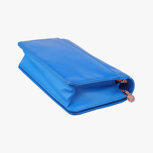 Pre-owned Chanel Lipstick Blue Enamel A66936 shoulderbag | stylenewstar