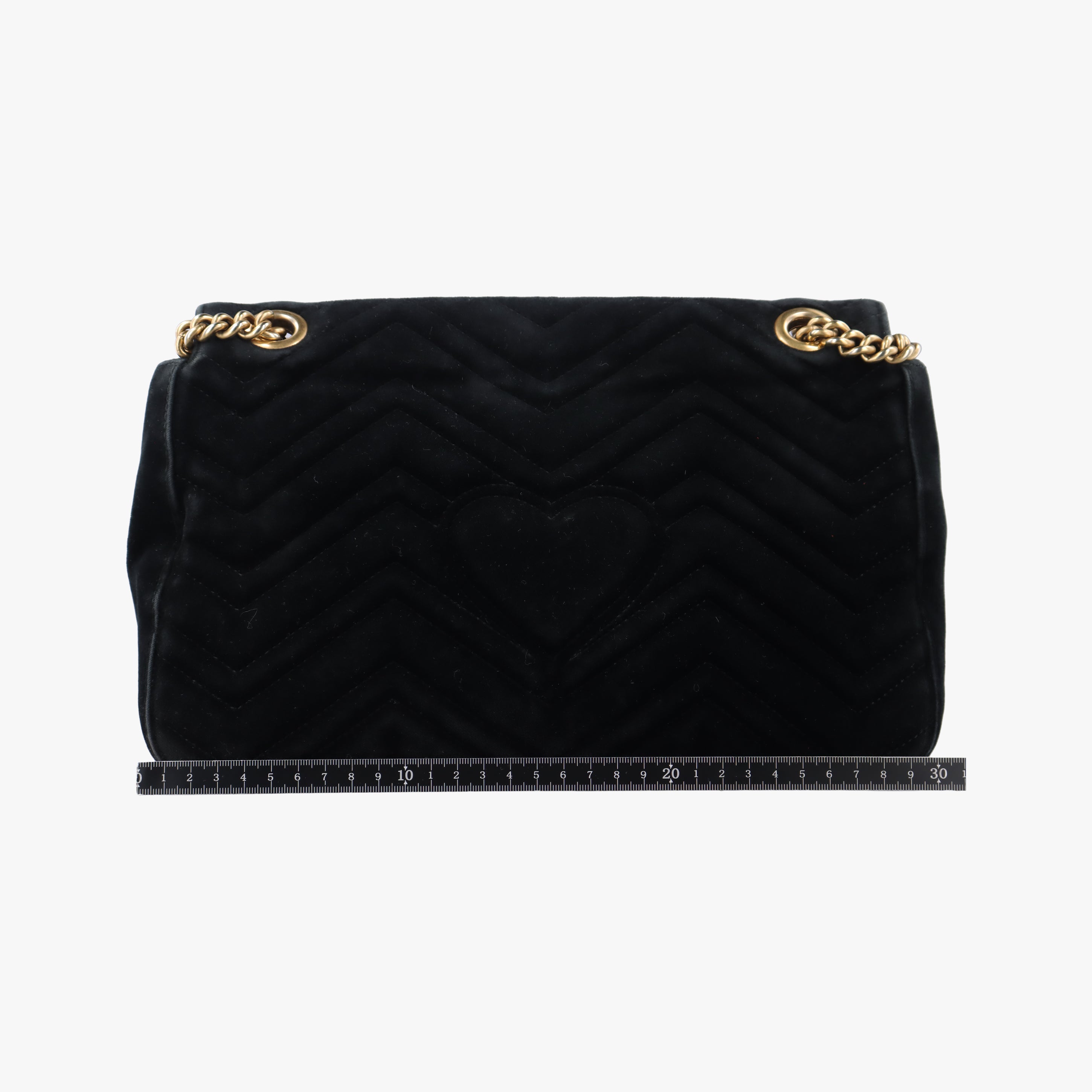Secondhand Gucci GG Marmont Black×Multicolour velour 443496 shoulderbag | stylenewstar