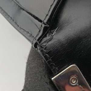 Vintage Chanel BOY CHANEL Black Patent A67021 shoulderbag | stylenewstar
