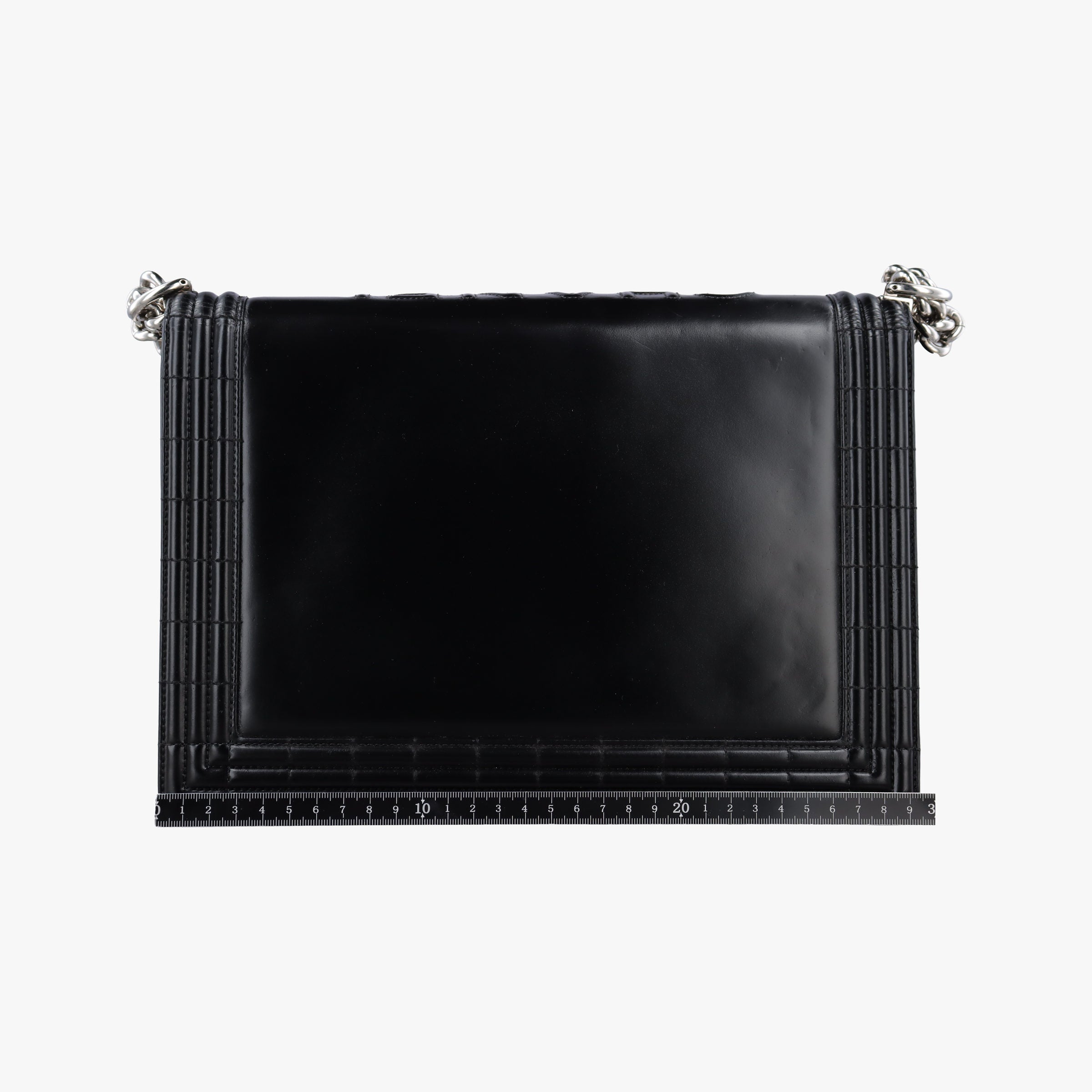 Vintage Chanel BOY CHANEL Black Patent A67021 shoulderbag | stylenewstar