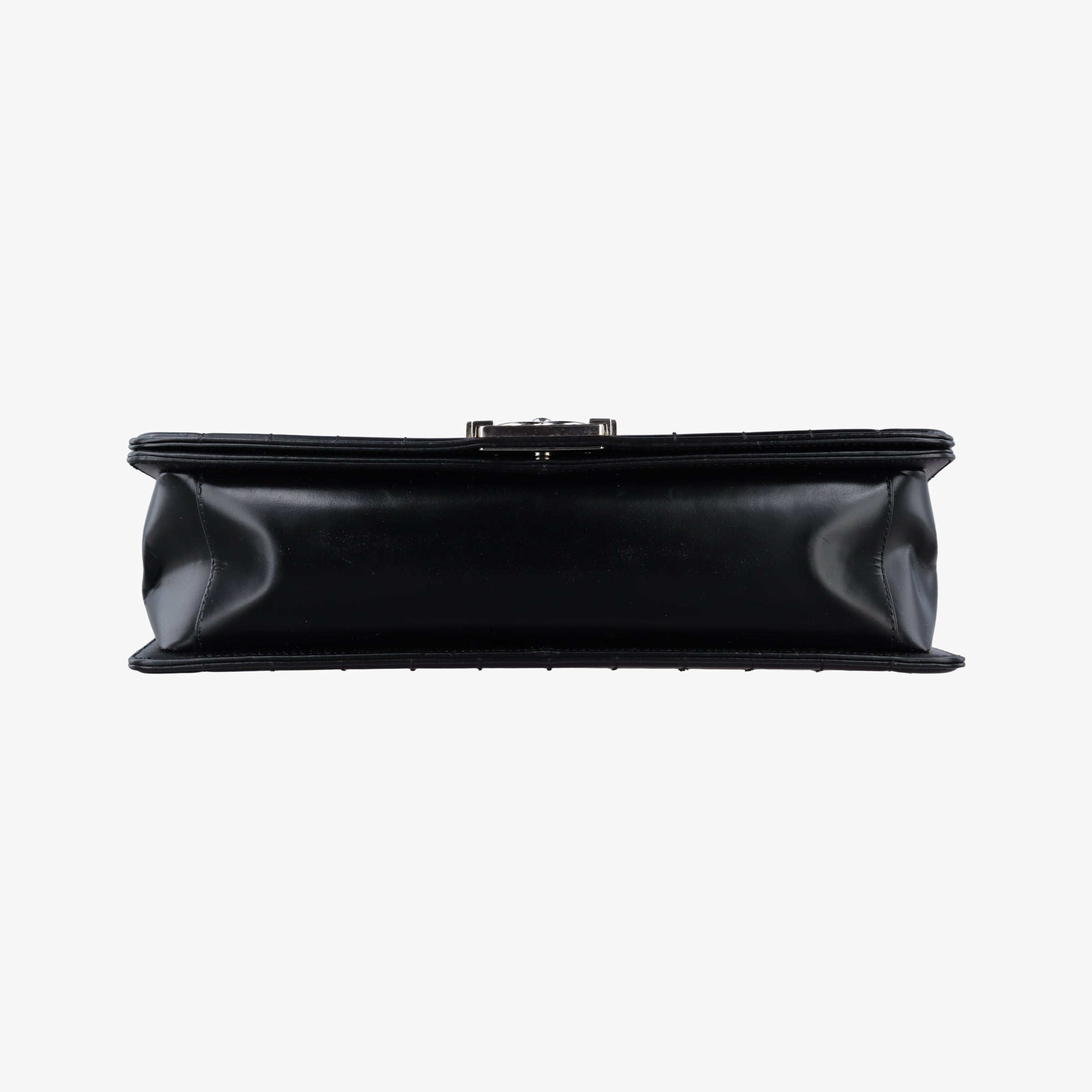 Vintage Chanel BOY CHANEL Black Patent A67021 shoulderbag | stylenewstar