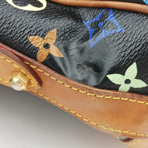 Vintage Louis Vuitton GRETA Noir Monogram Multicolor M40196 shoulderbag | stylenewstar