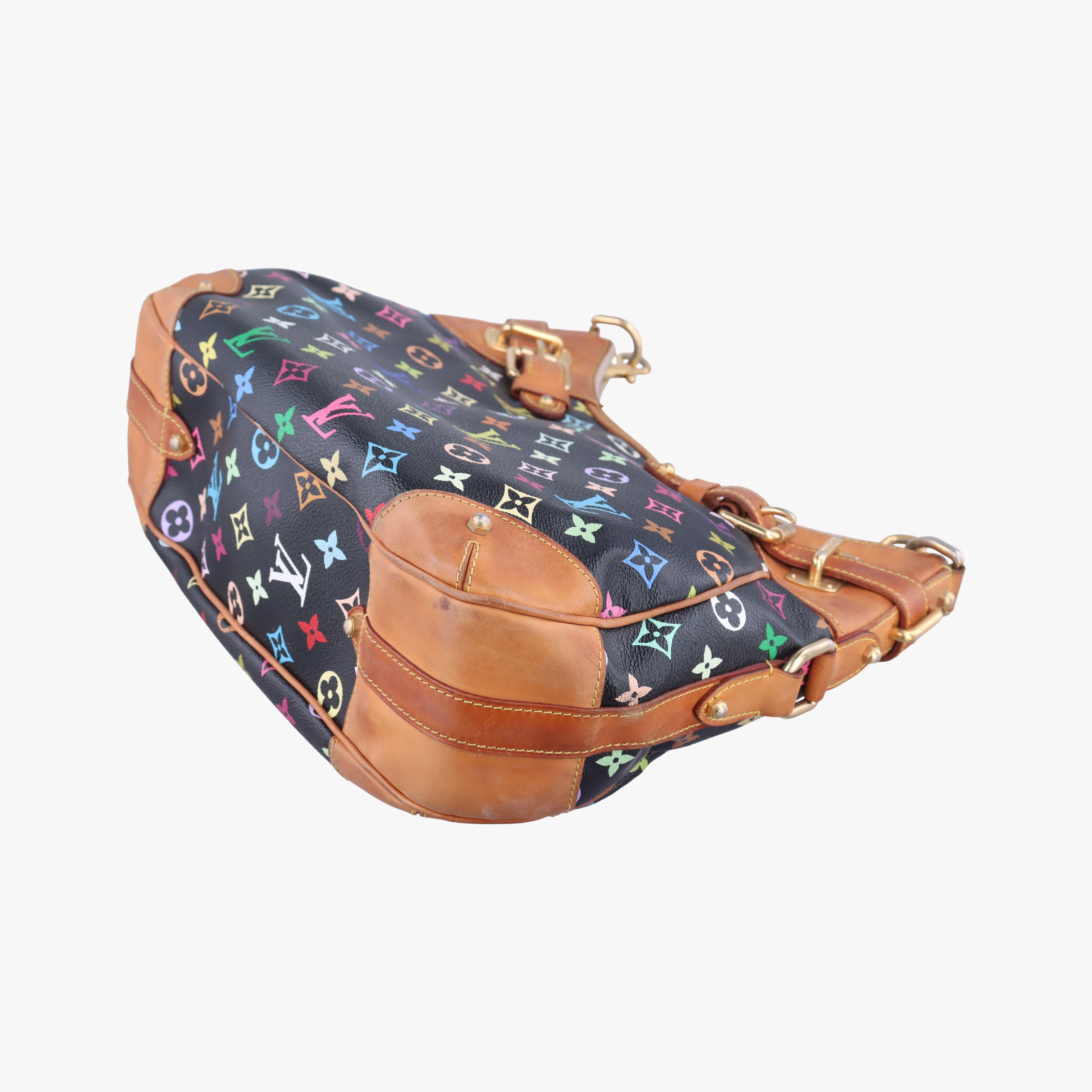 Vintage Louis Vuitton GRETA Noir Monogram Multicolor M40196 shoulderbag | stylenewstar