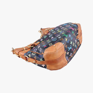 Vintage Louis Vuitton GRETA Noir Monogram Multicolor M40196 shoulderbag | stylenewstar