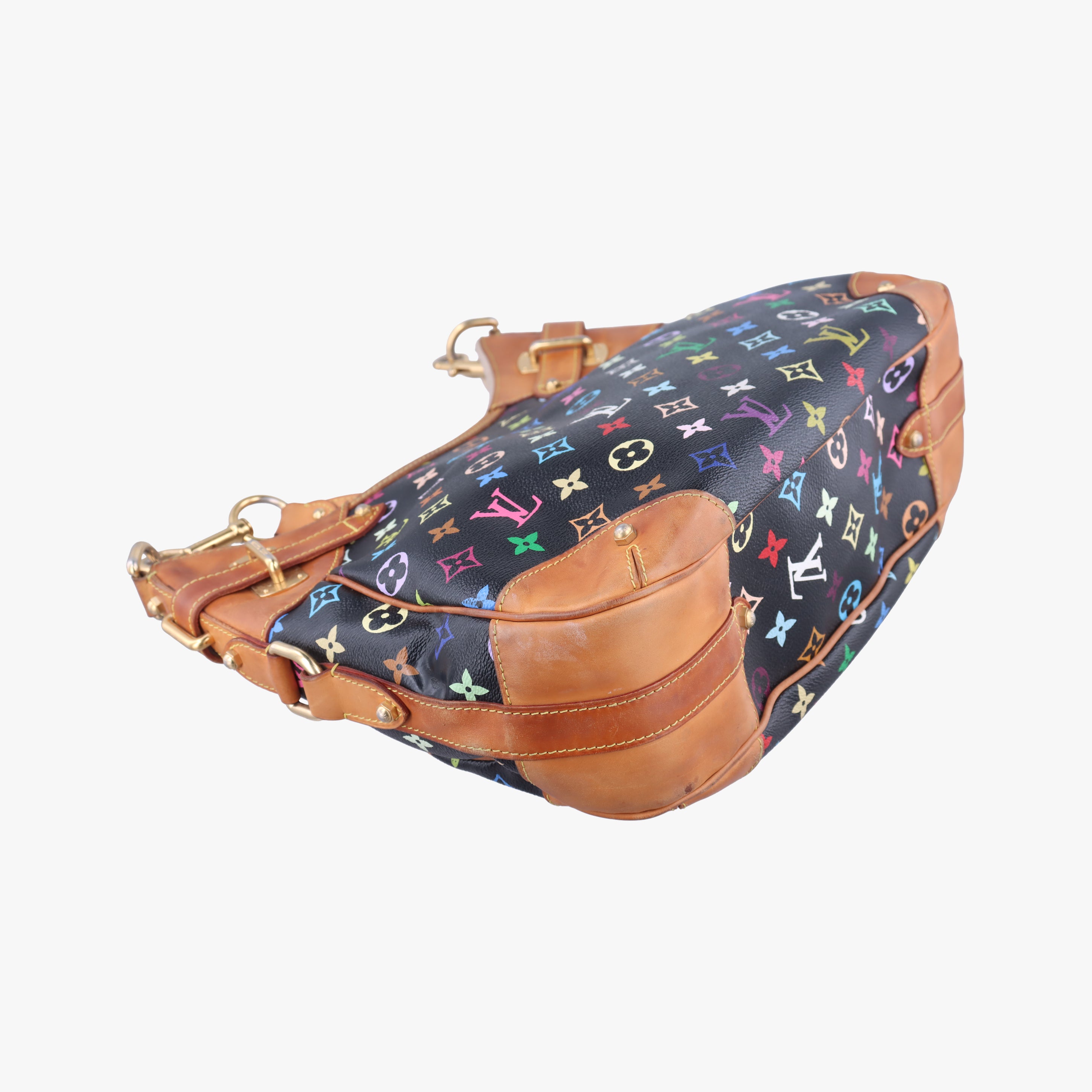 Vintage Louis Vuitton GRETA Noir Monogram Multicolor M40196 shoulderbag | stylenewstar