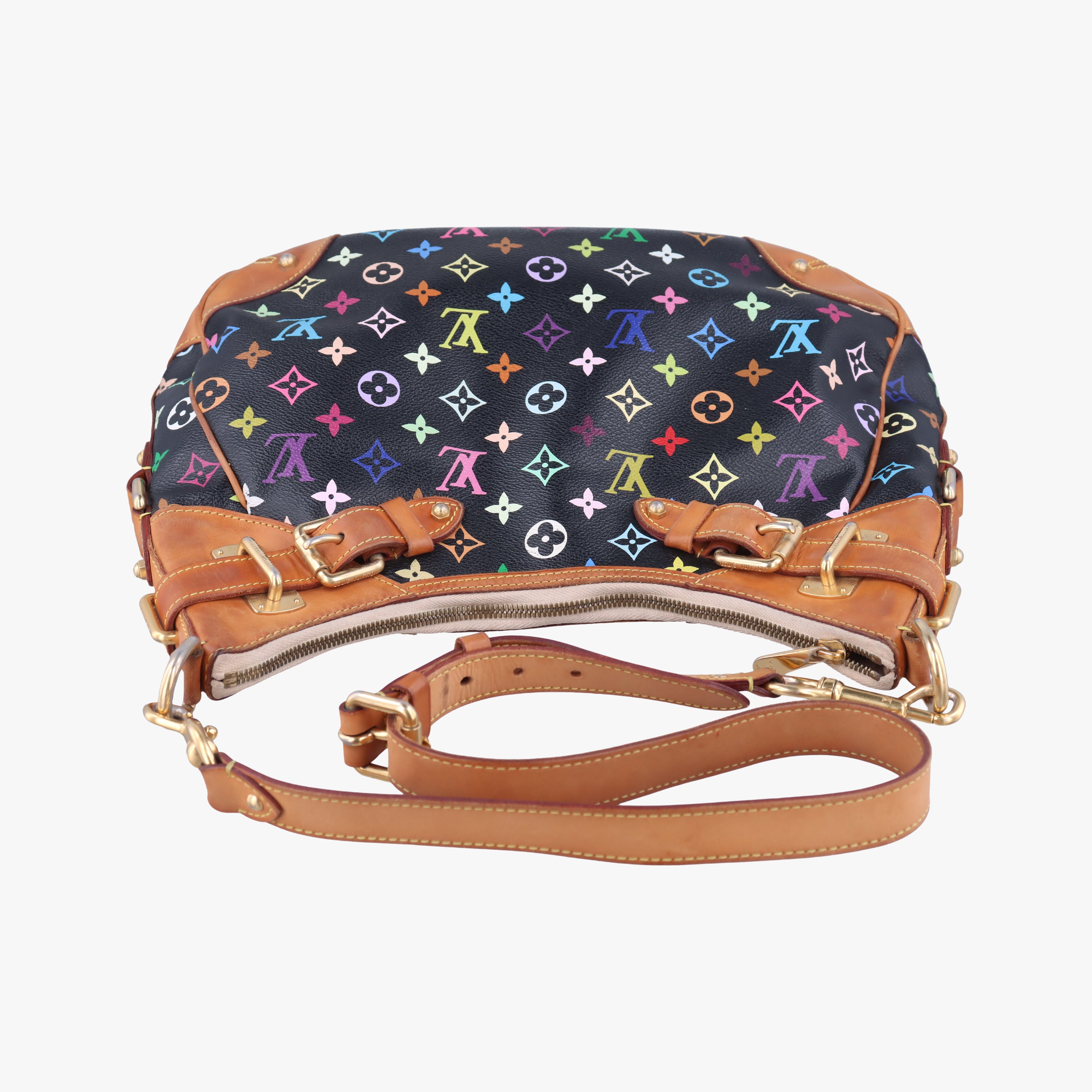 Vintage Louis Vuitton GRETA Noir Monogram Multicolor M40196 shoulderbag | stylenewstar