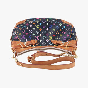 Vintage Louis Vuitton GRETA Noir Monogram Multicolor M40196 shoulderbag | stylenewstar