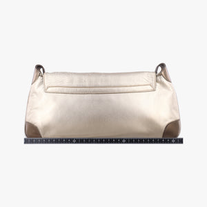 Pre-owned Gucci Tiger Head Gold x Brown Leather 001.41 shoulderbag | stylenewstar