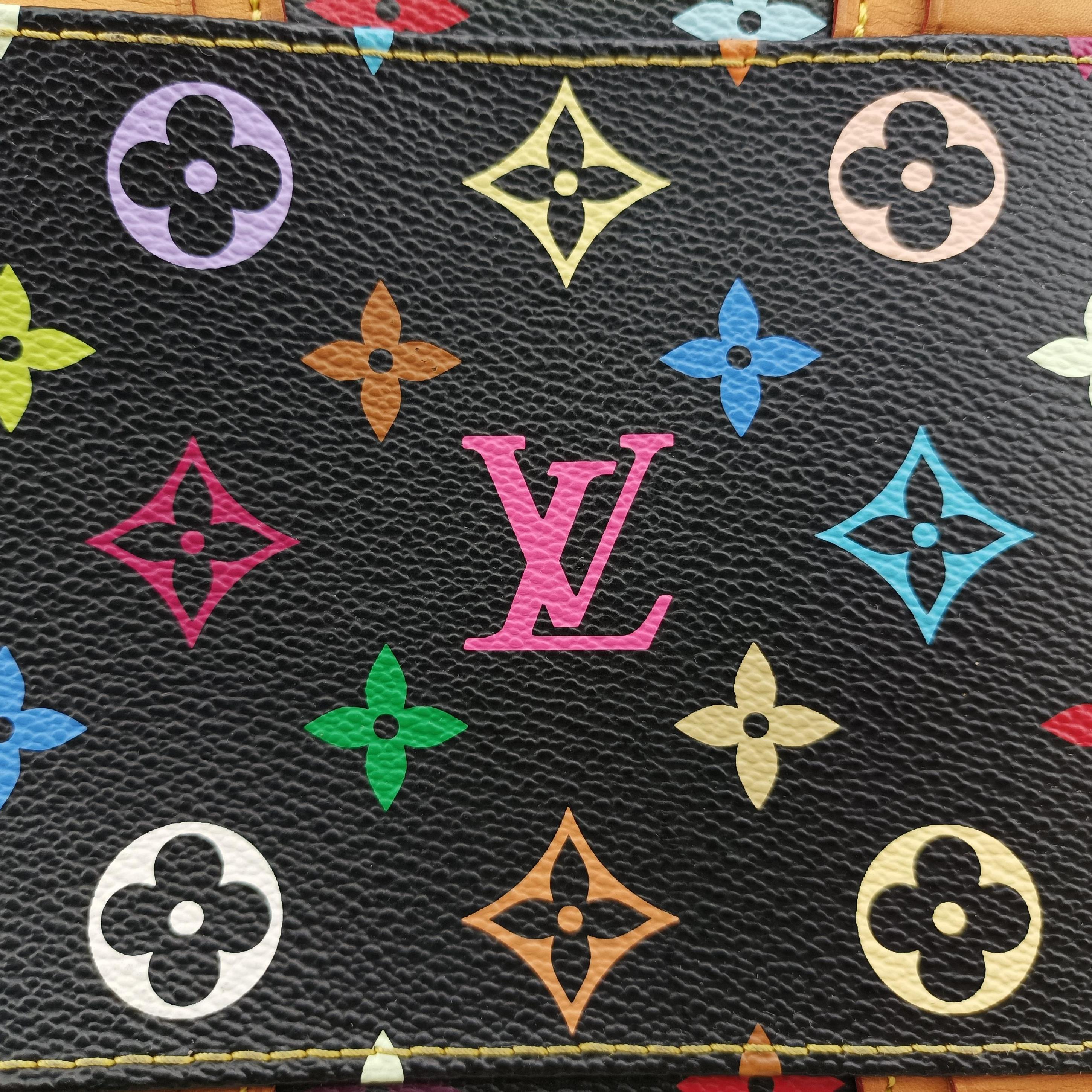 Pre-owned Louis Vuitton COURTNEY MM Noir Monogram Multicolor M45642 handbag | stylenewstar