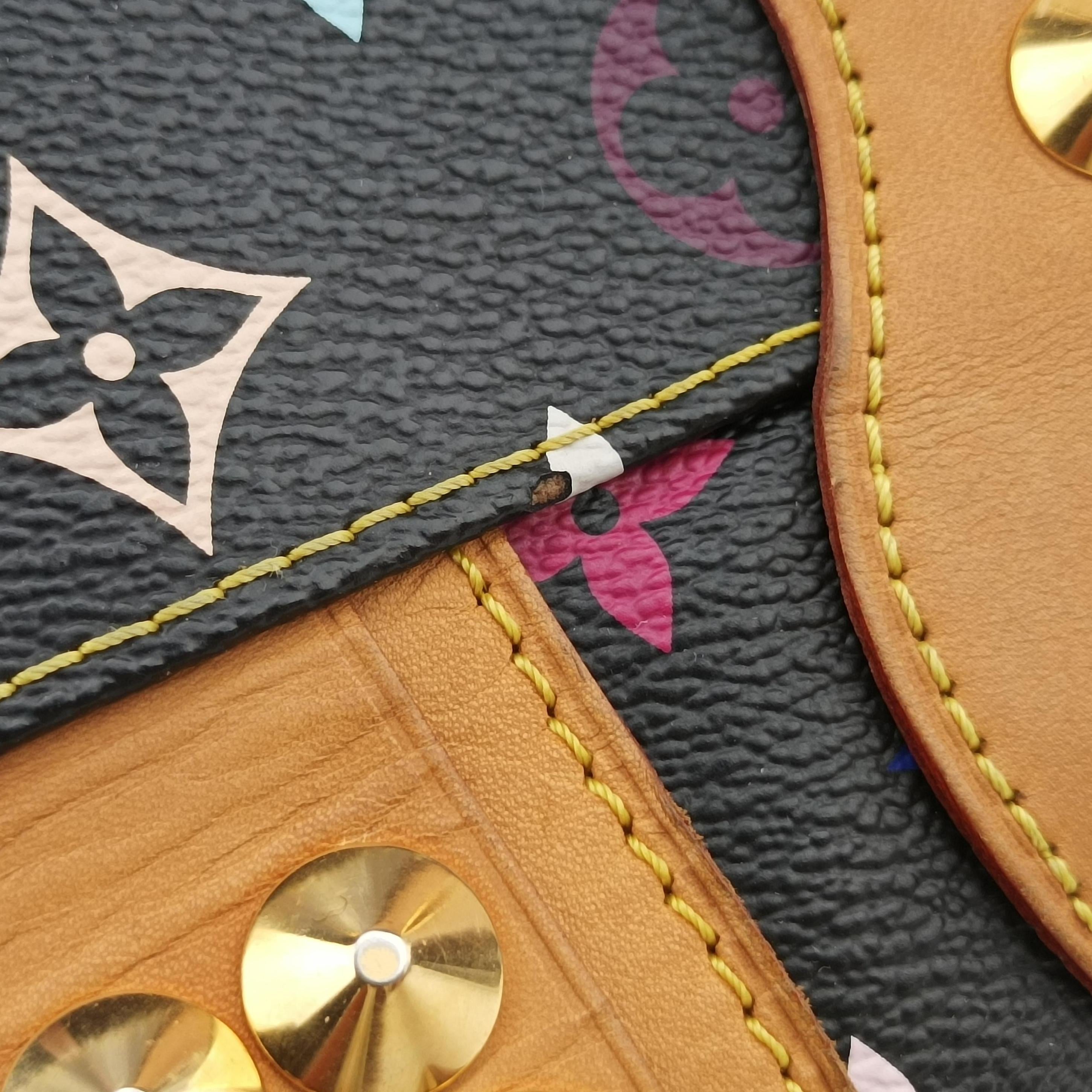 Pre-owned Louis Vuitton COURTNEY MM Noir Monogram Multicolor M45642 handbag | stylenewstar