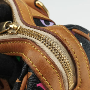 Pre-owned Louis Vuitton COURTNEY MM Noir Monogram Multicolor M45642 handbag | stylenewstar