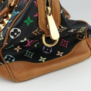 Pre-owned Louis Vuitton COURTNEY MM Noir Monogram Multicolor M45642 handbag | stylenewstar