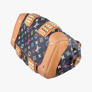 Pre-owned Louis Vuitton COURTNEY MM Noir Monogram Multicolor M45642 handbag | stylenewstar