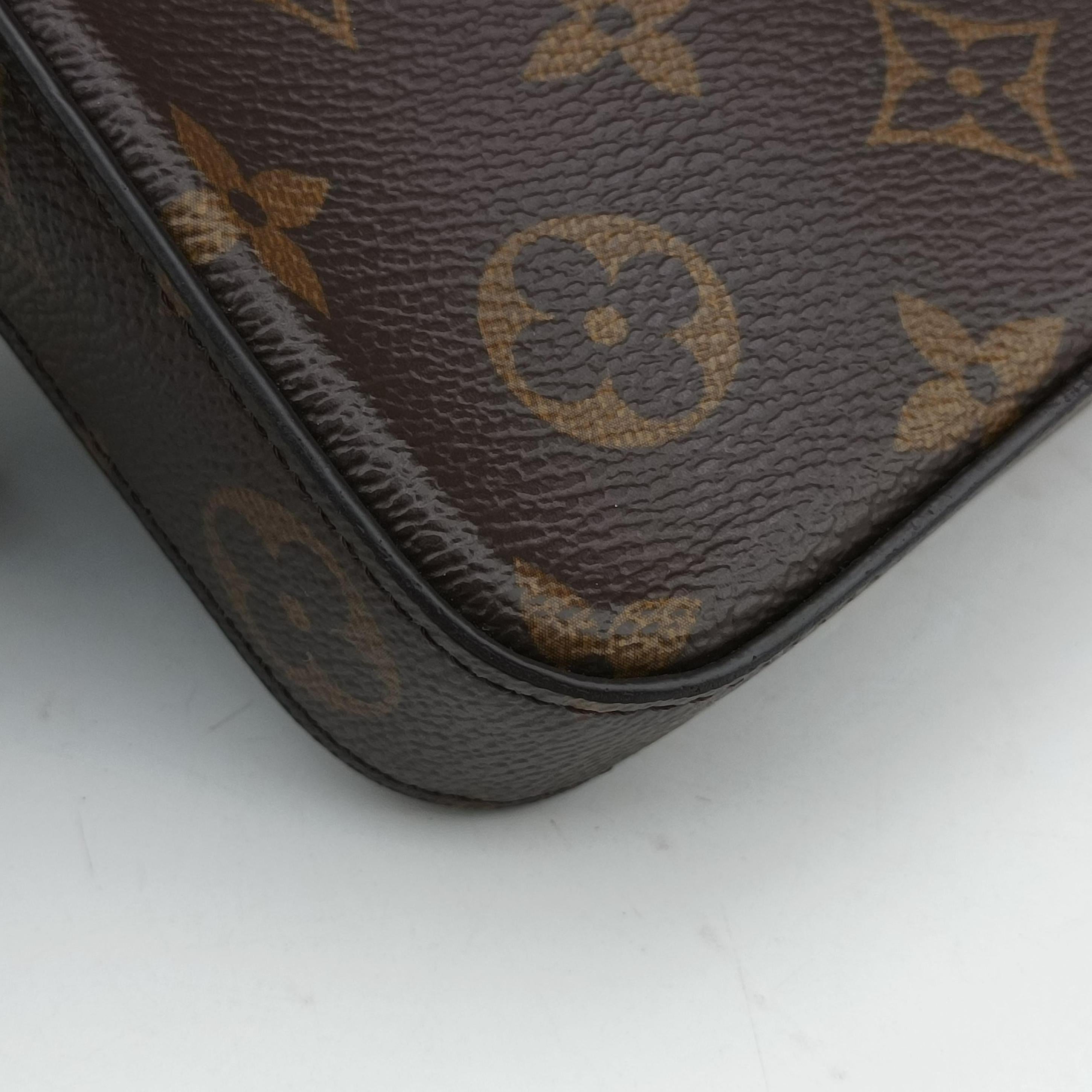 Pre-owned Louis Vuitton Pochette FeLICIE Brown Monogram Canvas M61276 shoulderbag | stylenewstar