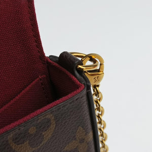 Pre-owned Louis Vuitton Pochette FeLICIE Brown Monogram Canvas M61276 shoulderbag | stylenewstar
