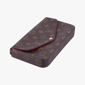 Pre-owned Louis Vuitton Pochette FeLICIE Brown Monogram Canvas M61276 shoulderbag | stylenewstar