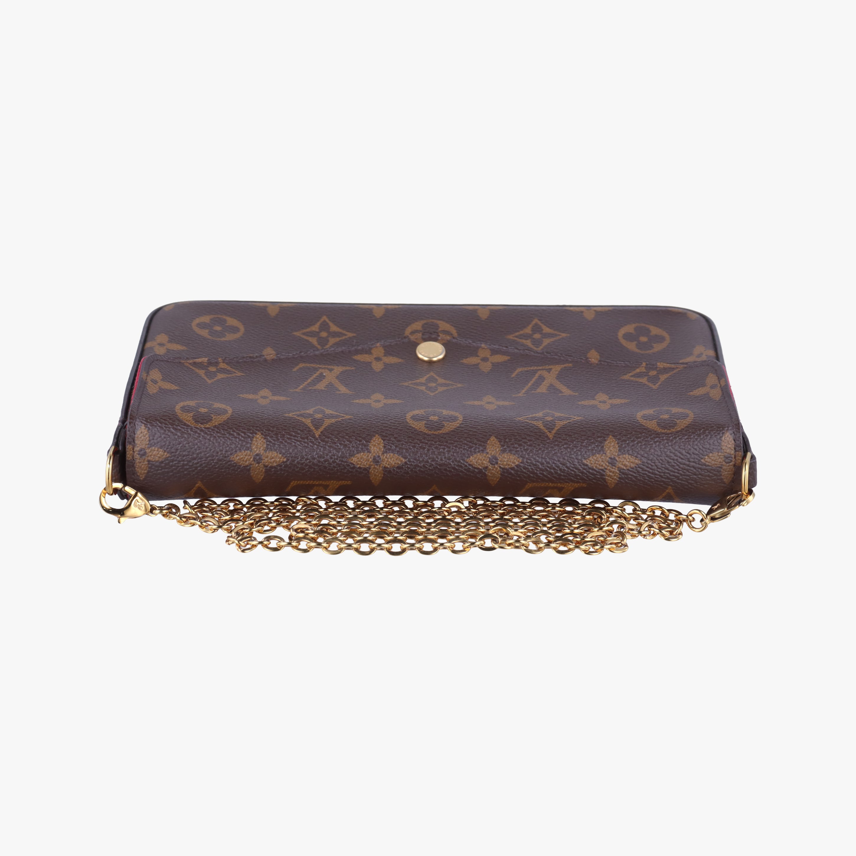 Pre-owned Louis Vuitton Pochette FeLICIE Brown Monogram Canvas M61276 shoulderbag | stylenewstar