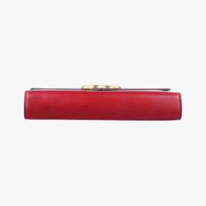 Pre-owned Gucci GG Marmont Red Leather 401232 shoulderbag | stylenewstar
