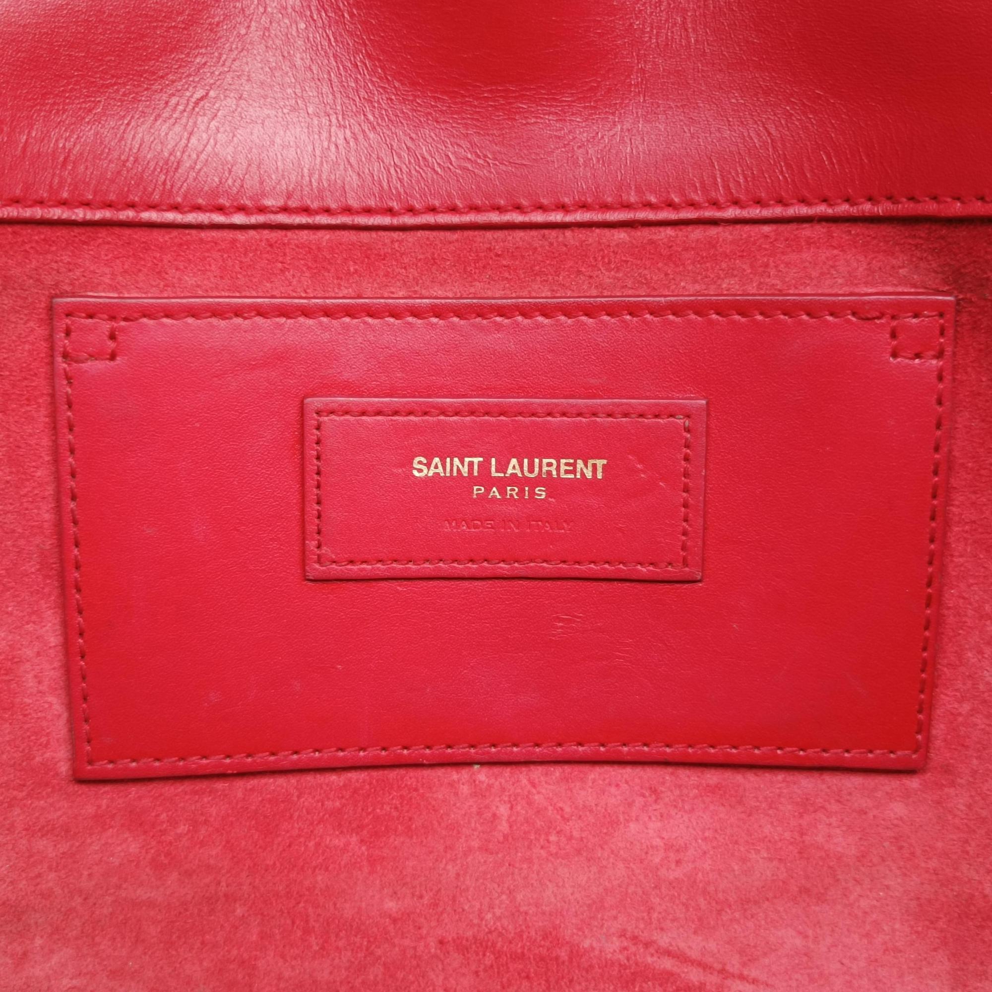 Secondhand Yves Saint Laurent KATE Red Leather 354119 shoulderbag | stylenewstar