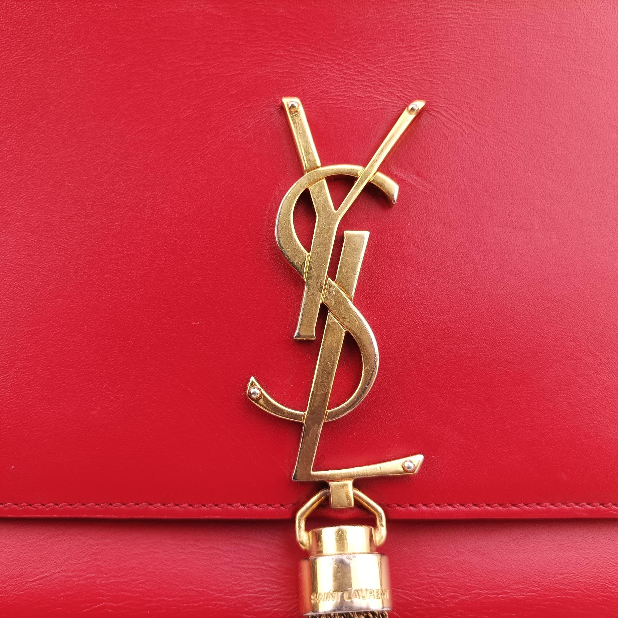 Secondhand Yves Saint Laurent KATE Red Leather 354119 shoulderbag | stylenewstar