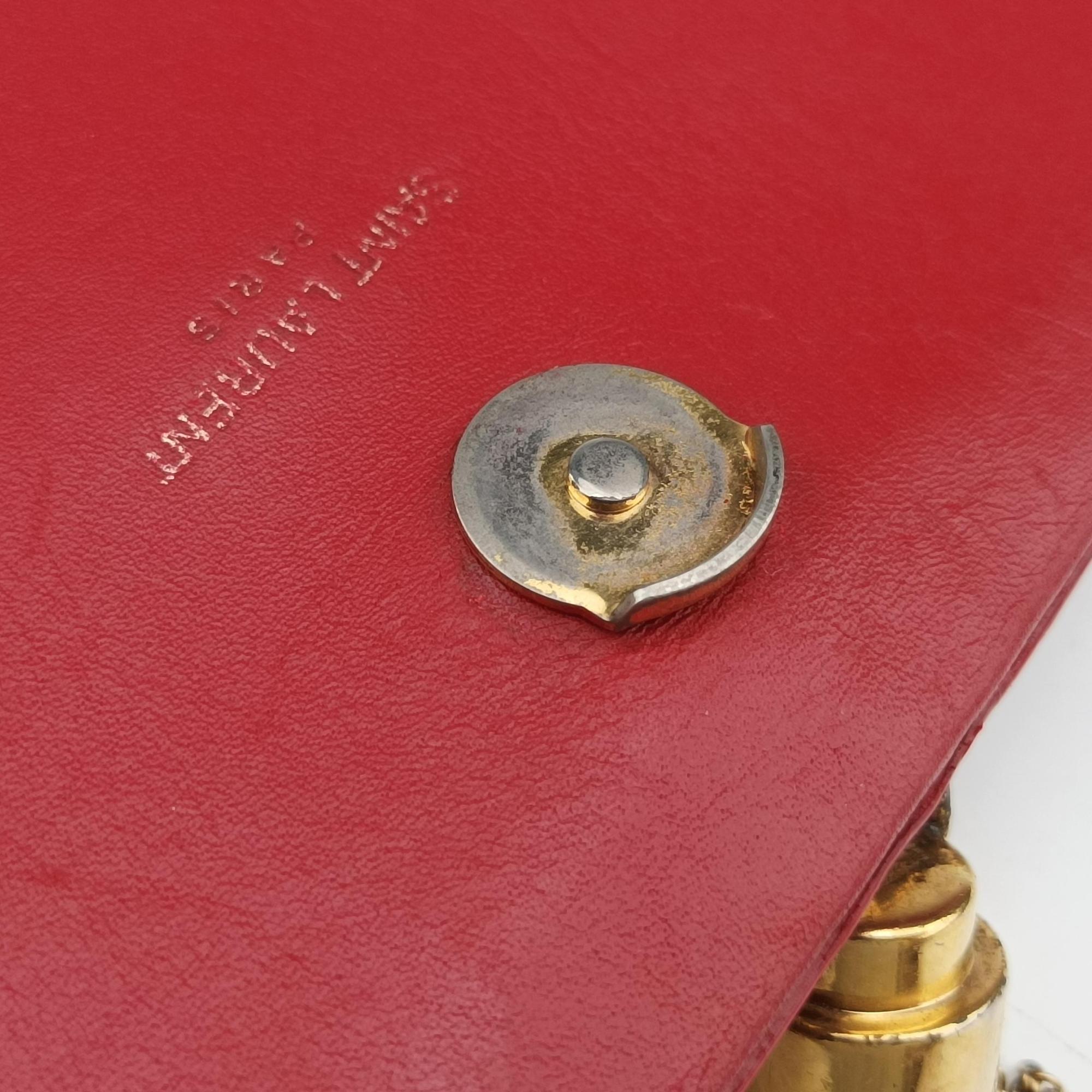 Secondhand Yves Saint Laurent KATE Red Leather 354119 shoulderbag | stylenewstar