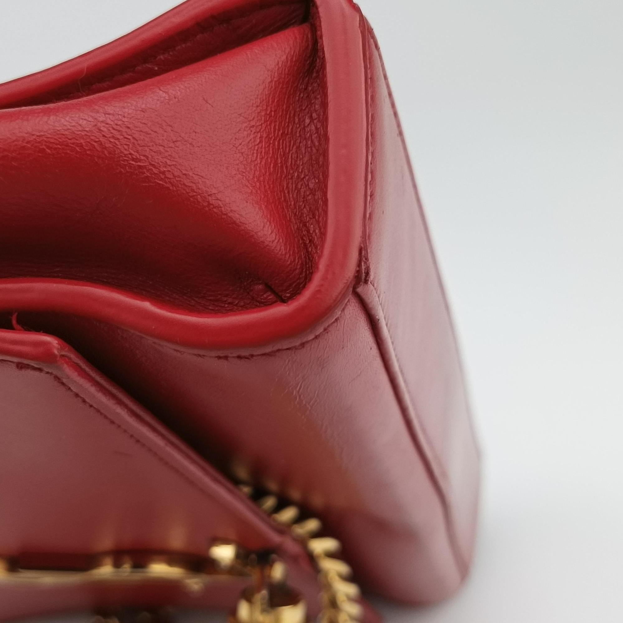 Secondhand Yves Saint Laurent KATE Red Leather 354119 shoulderbag | stylenewstar