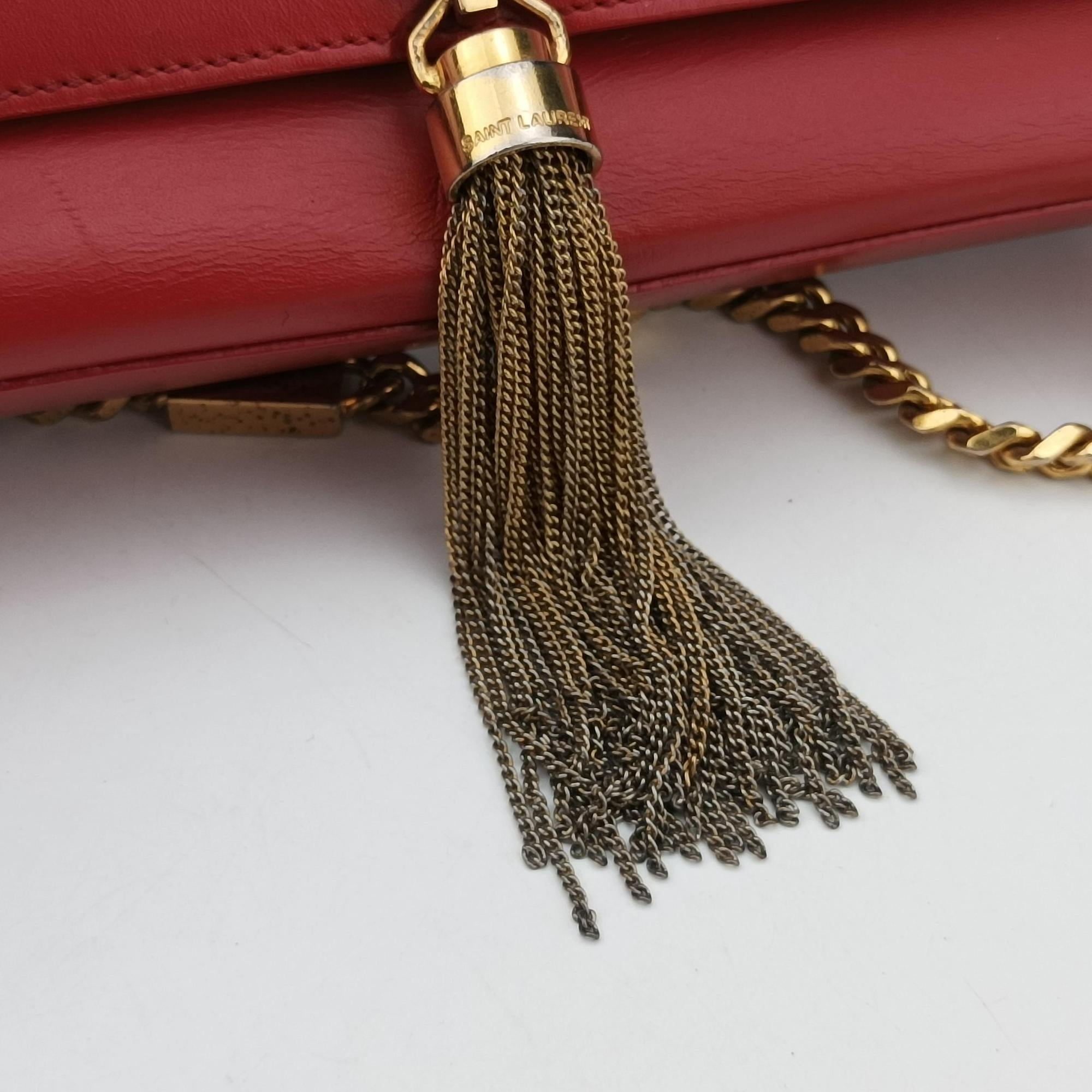 Secondhand Yves Saint Laurent KATE Red Leather 354119 shoulderbag | stylenewstar