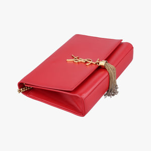 Secondhand Yves Saint Laurent KATE Red Leather 354119 shoulderbag | stylenewstar