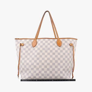 Secondhand Louis Vuitton NEVERFULL MM Azur Damier Canvas N51107 shoulderbag | stylenewstar