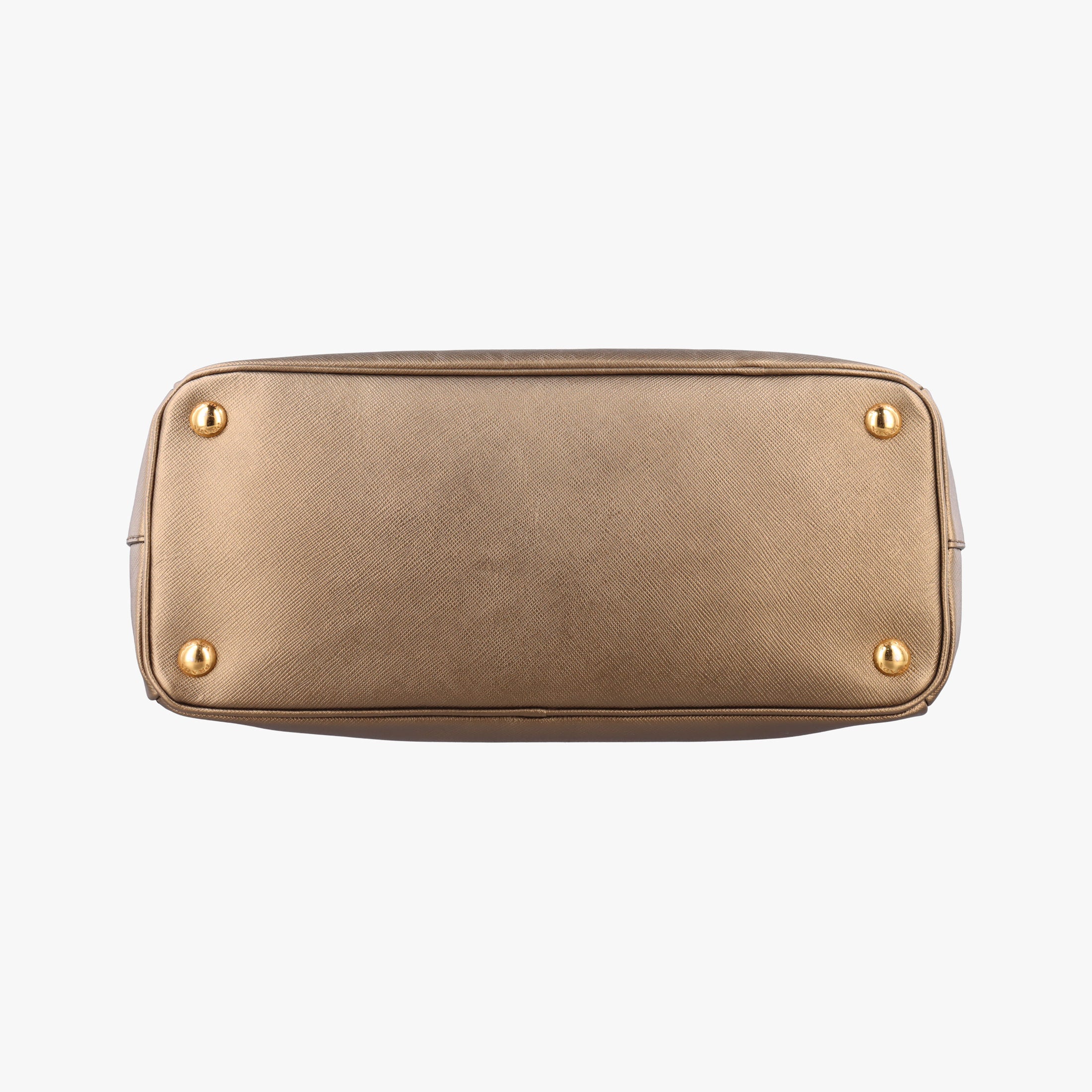 Pre-owned Prada Galleria Golden SAFFIANO Leather BN2274 shoulderbag | stylenewstar