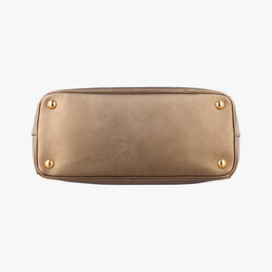 Pre-owned Prada Galleria Golden SAFFIANO Leather BN2274 shoulderbag | stylenewstar