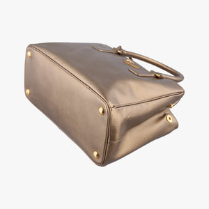 Pre-owned Prada Galleria Golden SAFFIANO Leather BN2274 shoulderbag | stylenewstar