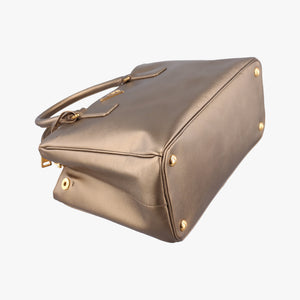 Pre-owned Prada Galleria Golden SAFFIANO Leather BN2274 shoulderbag | stylenewstar