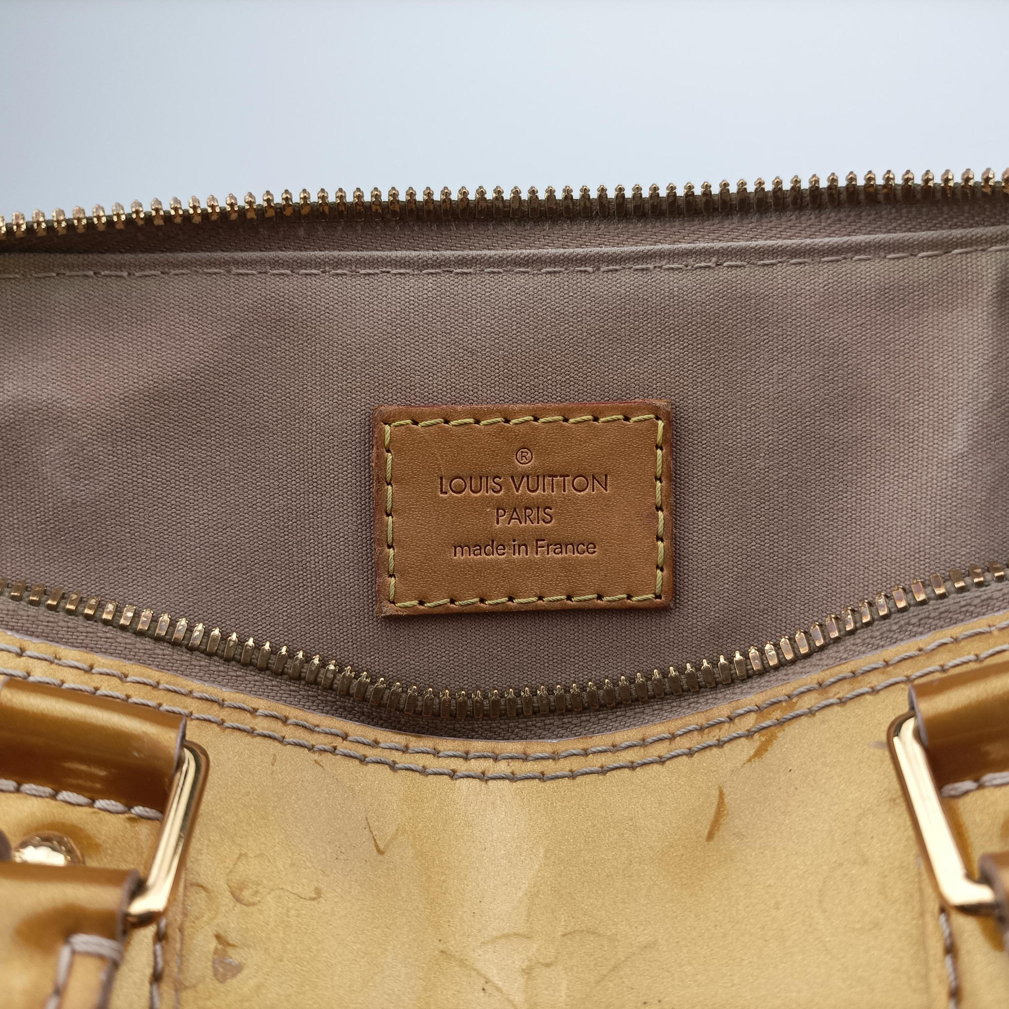 Vintage Louis Vuitton Alma PM CITRINE Vernis M90101 handbag | stylenewstar