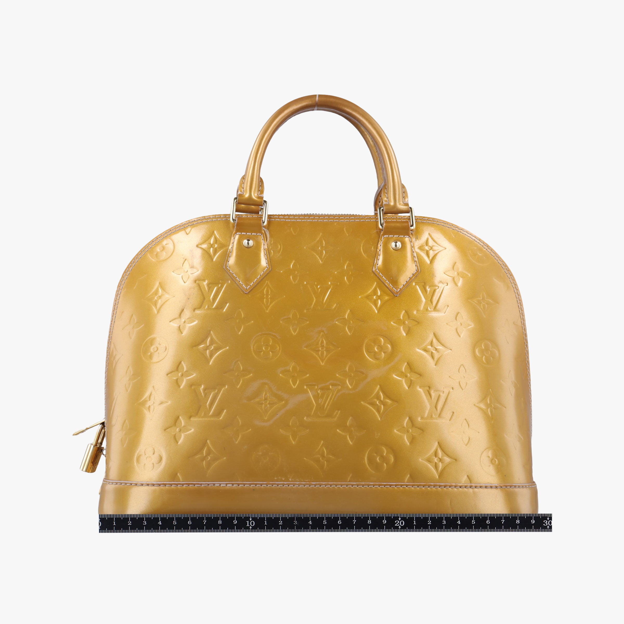 Vintage Louis Vuitton Alma PM CITRINE Vernis M90101 handbag | stylenewstar