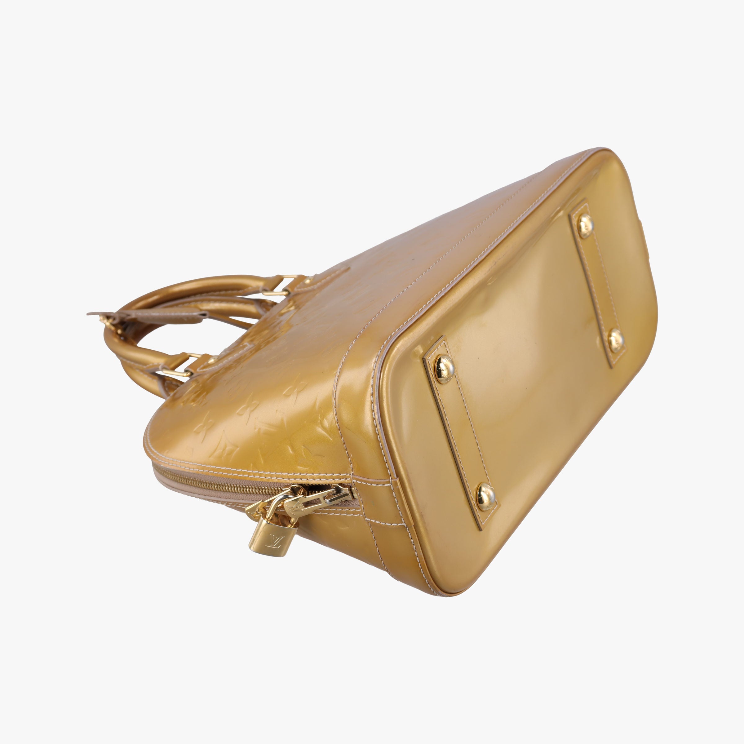 Vintage Louis Vuitton Alma PM CITRINE Vernis M90101 handbag | stylenewstar