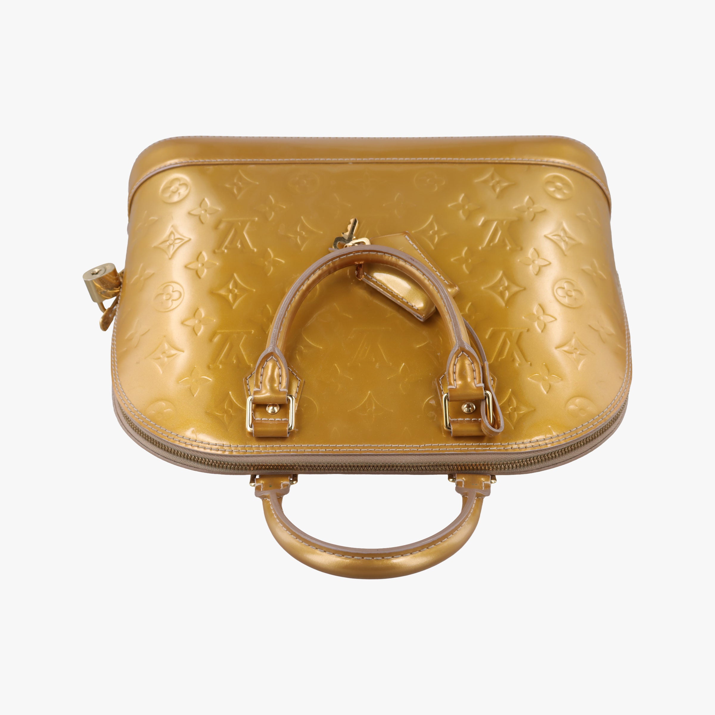 Vintage Louis Vuitton Alma PM CITRINE Vernis M90101 handbag | stylenewstar