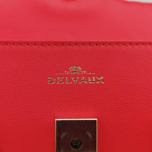 Pre-owned Delvaux Tan pete Orange Leather  shoulderbag | stylenewstar